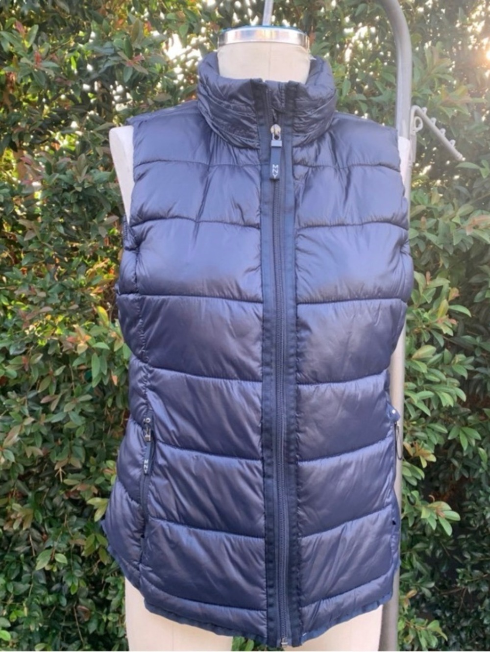 Marc New York Performance Puffer Vest Women’s Medium Navy Blue Quilted Zip Up